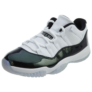 Air Jordan 11 Retro Low Iridescent "Emerald Rise" Basketball Shoes Mens Style 528895-145