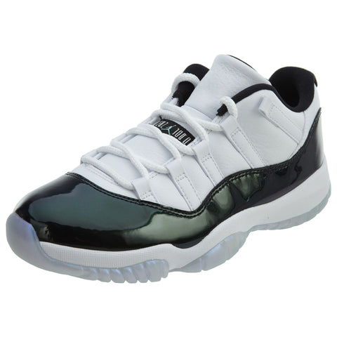 Air Jordan 11 Retro Low Iridescent "Emerald Rise" Basketball Shoes Mens Style 528895-145