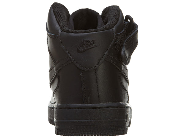 Nike Air Force 1 Black Mid Top Basketball Shoes Boys / Girls Style :314196