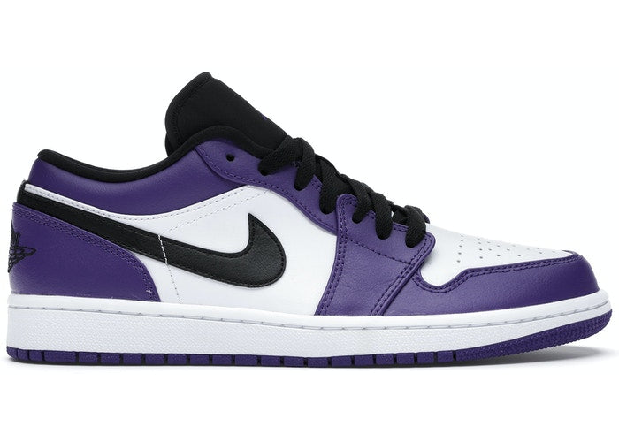 Air Jordan 1 Low Court Purple Mens Sneaker Style 553558-500