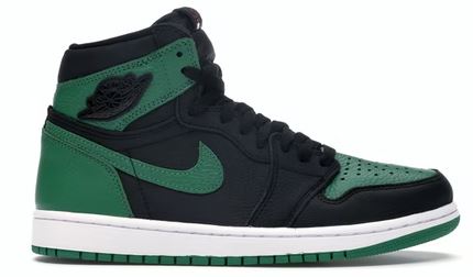 Jordan 1 Retro High Pine Green Black Mens Sneaker Style 555088-030