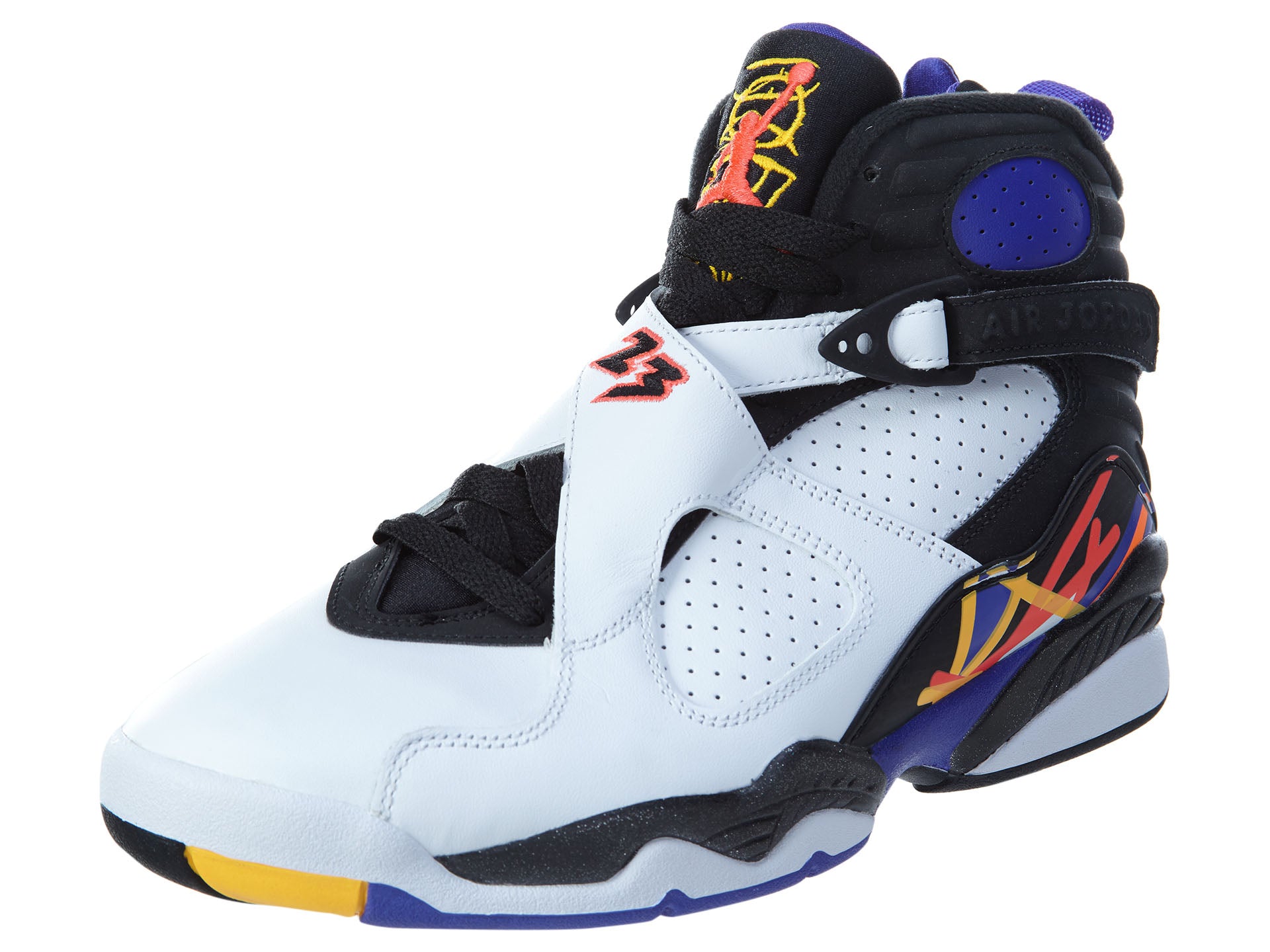 Jordan 8 Retro Three Peat Basketball Shoes Mens Style : 305381-142