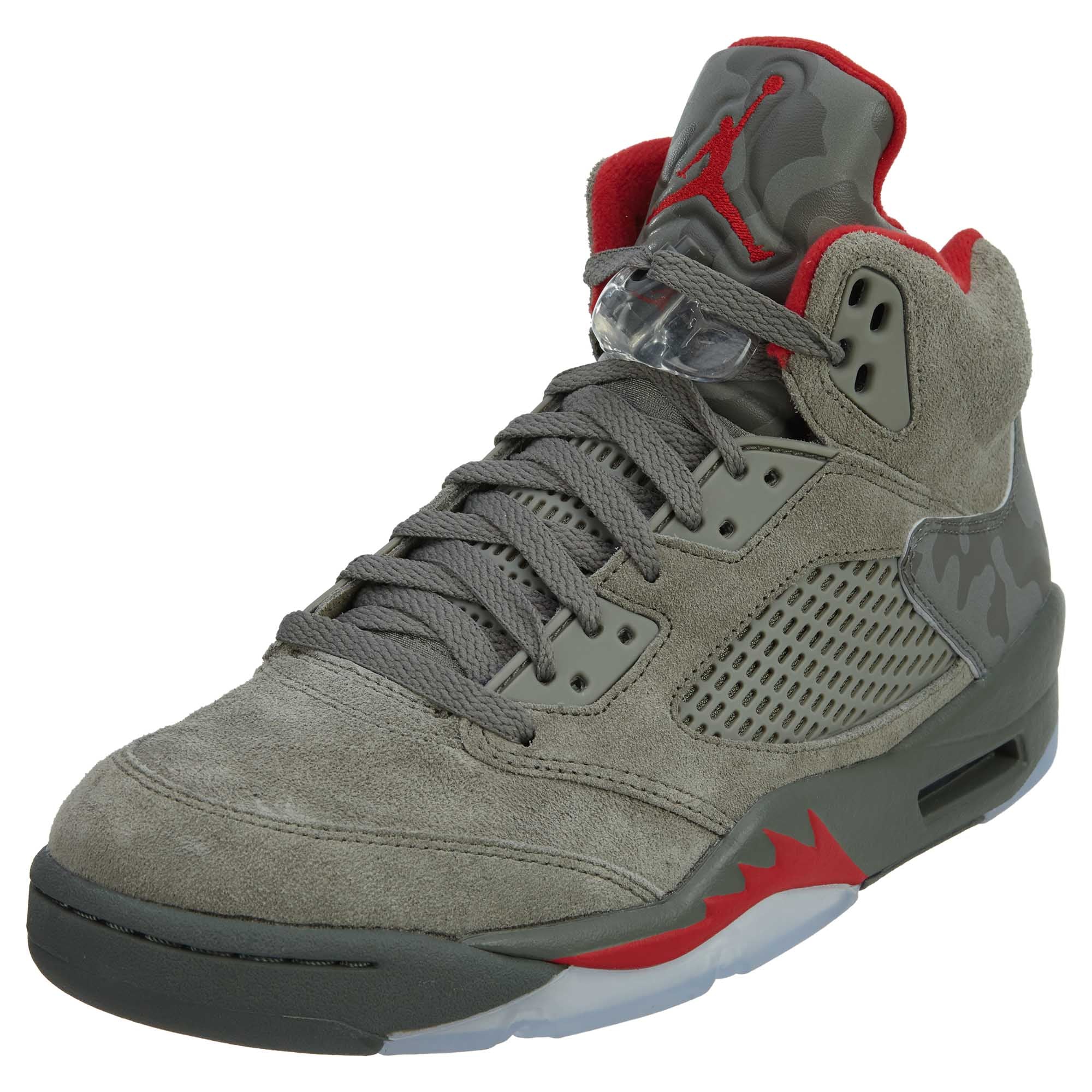 Jordan 5 Retro P51 Camo- Dark Stucco/University Basketball Shoes Mens Sneaker Style 136027-051