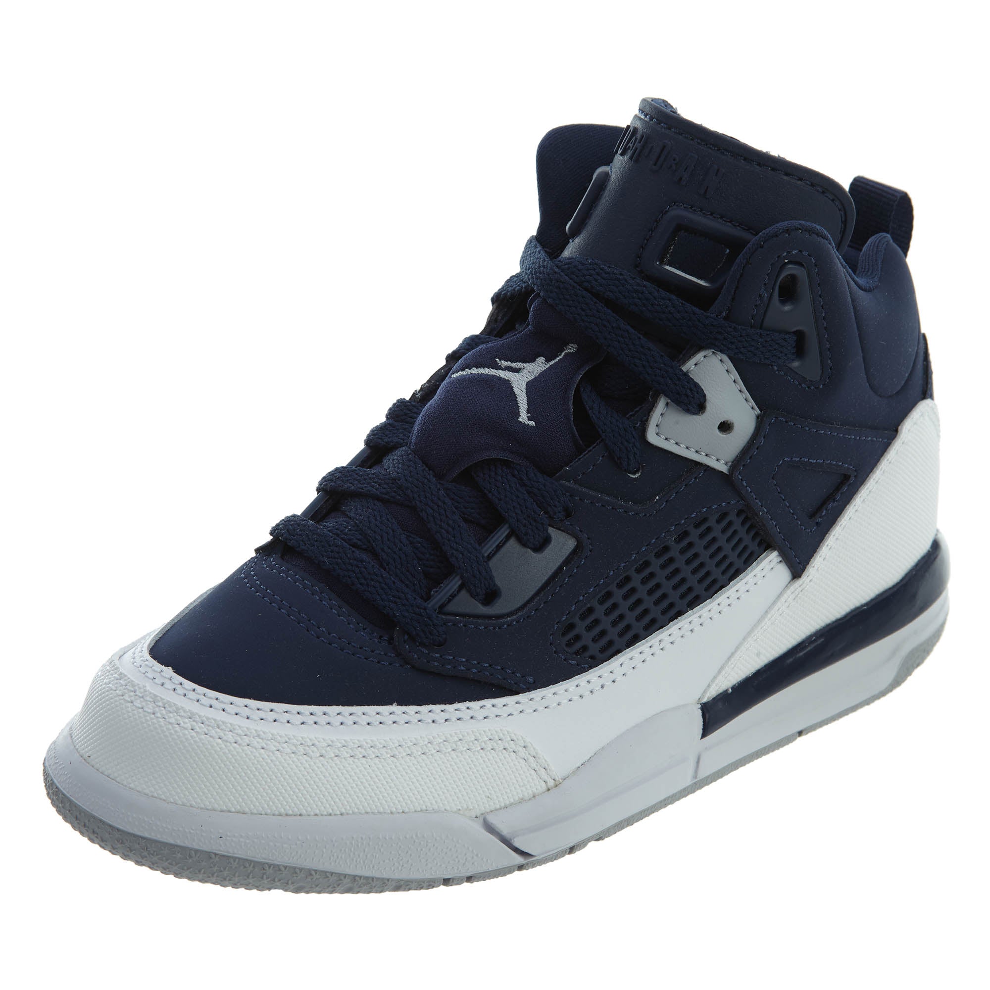 Jordan Spizike Midnight Navy Silver Shoes Boys / Girls Style :317700