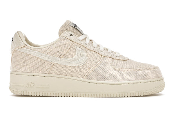 Nike Mens Air Force 1 Low Stussy Fossil Sneaker CZ9084-200