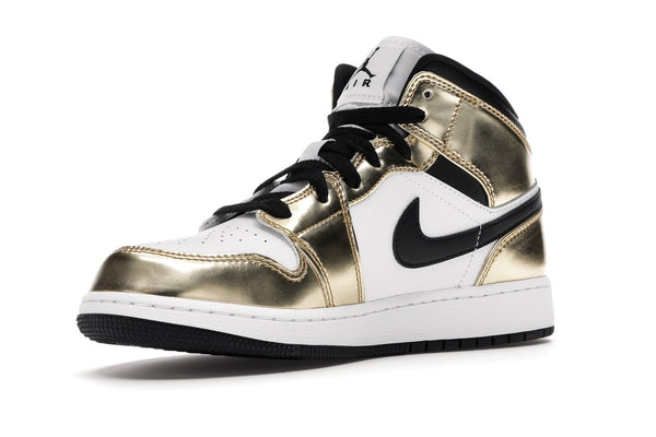 Air Jordan 1 Mid SE (GS) Sneaker DC1420-700 Metallic Gold