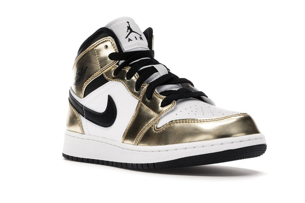 Air Jordan 1 Mid SE (GS) Sneaker DC1420-700 Metallic Gold