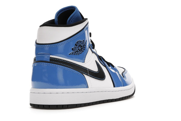 Air Jordan 1 Mid Signal Blue Mens Sneaker Style DD6834-402