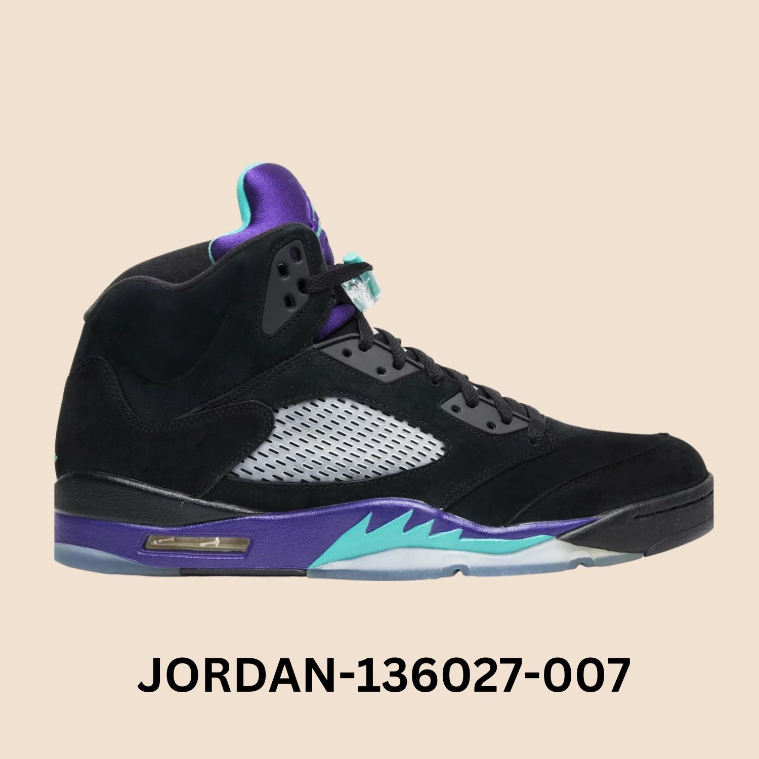 Air Jordan 5 Retro "Black Grape" Men's Style# 136027-007