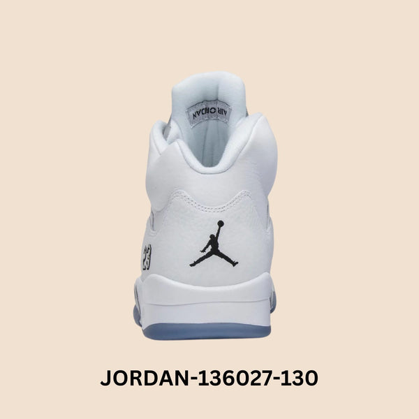 Air Jordan 5 Retro "Metallic White" Men's Style# 136027-130