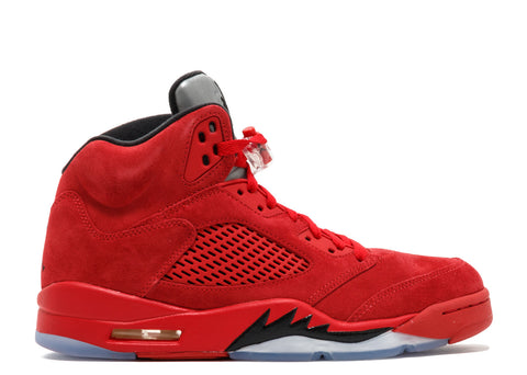 Air Jordan 5 Retro "Red Suede" Basketball Shoes Men's Style #136027-602