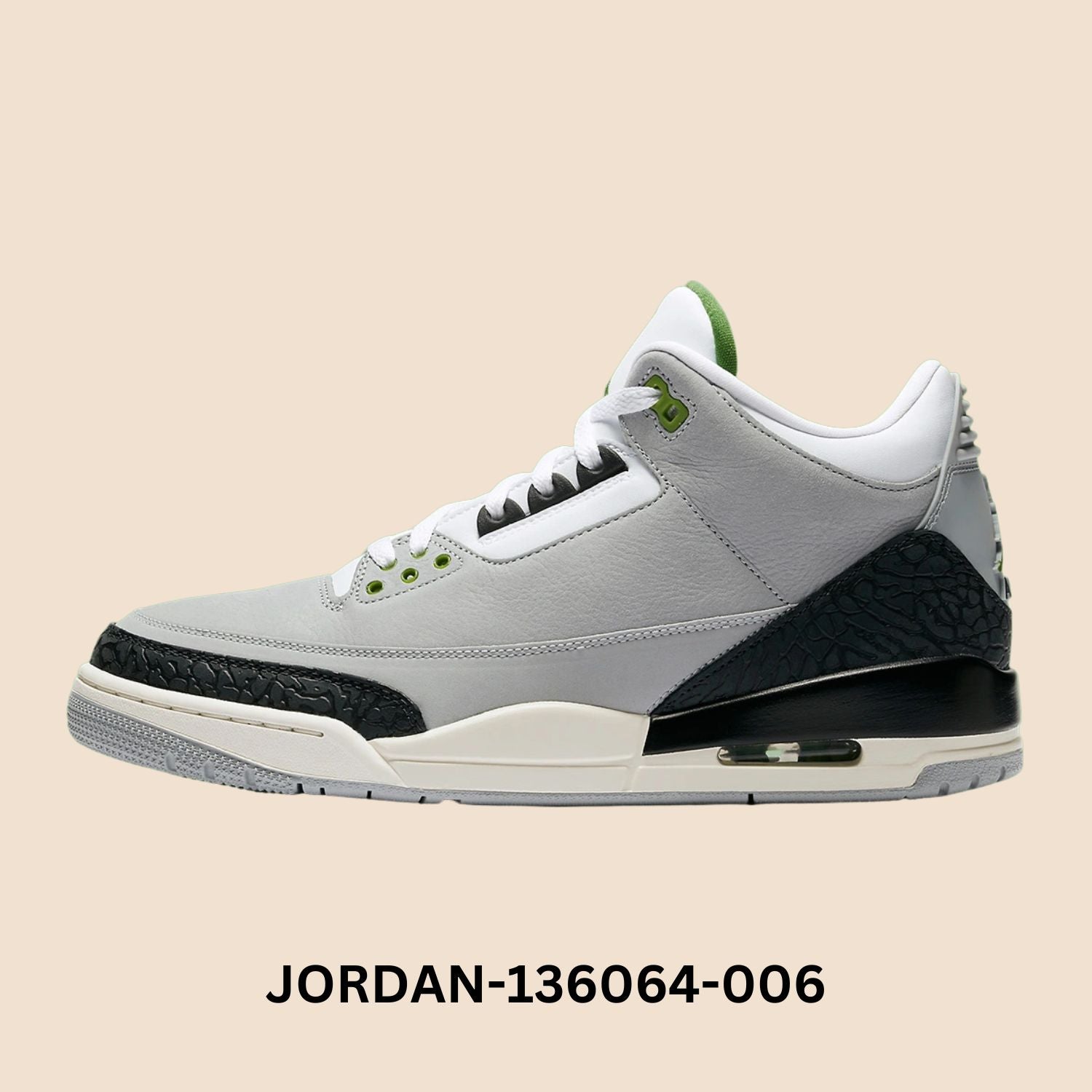 Air Jordan 3 Retro "Chlorophyll" Men's Style# 136064-006