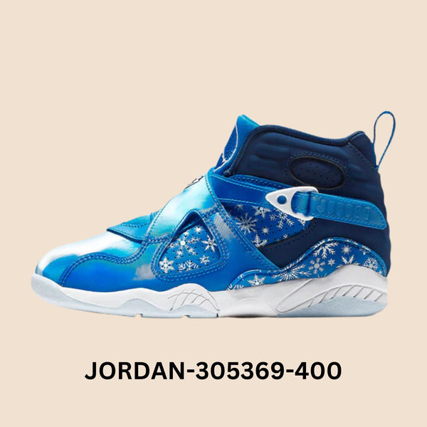 Air Jordan 8 Retro "Snowflake" Pre School Style# 305369-400