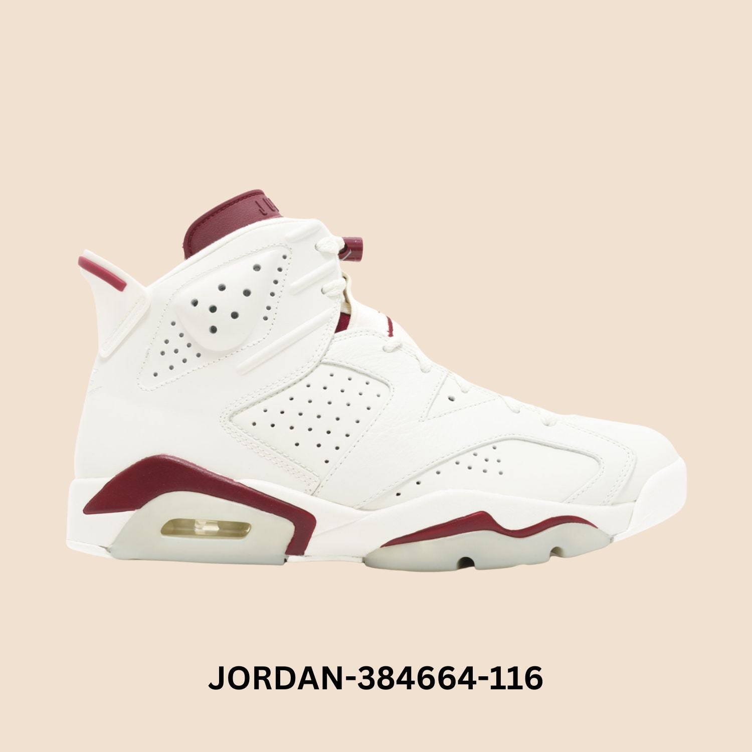 Air Jordan 6 Retro "MAROON" Men's Style# 384664-116