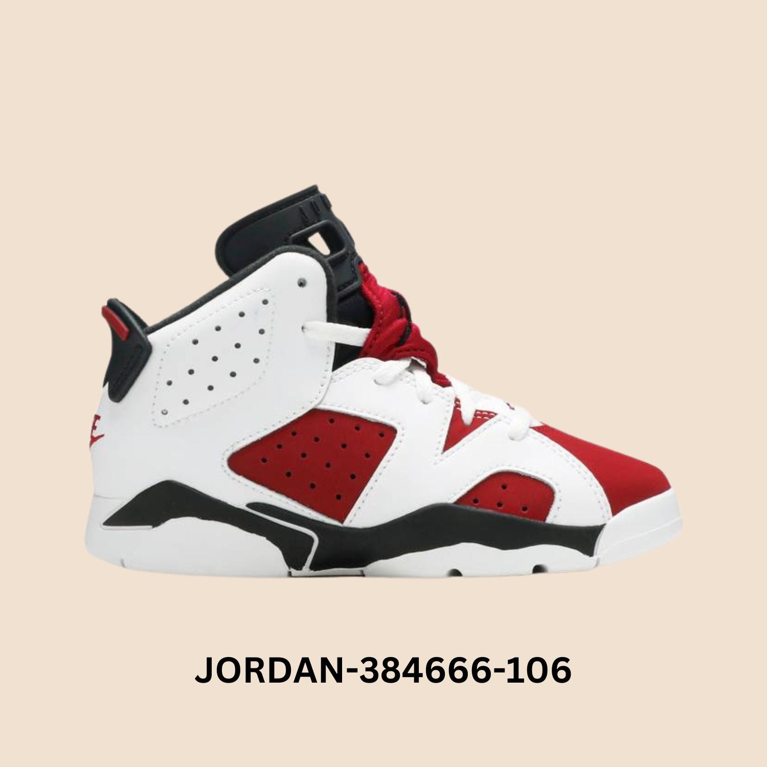 Air Jordan 6 Retro "Carmine" Pre School Style# 384666-106