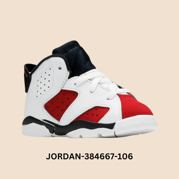 Air Jordan 6 Retro "Carmine" Toddlers Style# 384667-106