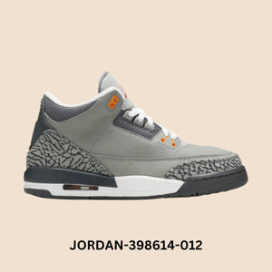 Air Jordan 3 Retro "Cool Grey" Grade School Style# 398614-012