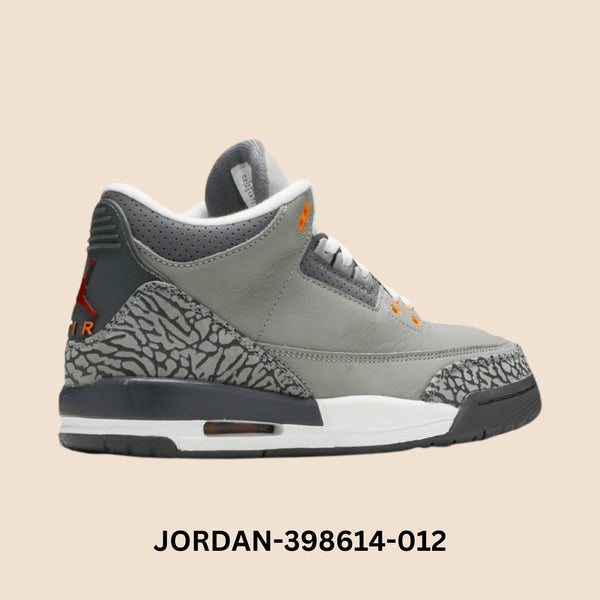 Air Jordan 3 Retro "Cool Grey" Grade School Style# 398614-012