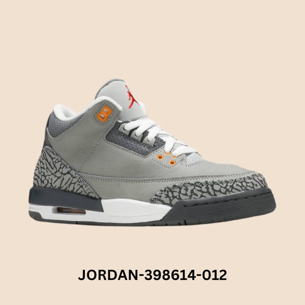 Air Jordan 3 Retro "Cool Grey" Grade School Style# 398614-012