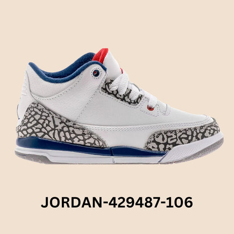 Air Jordan 3 Retro "True Blue" Pre School Style# 429487-106