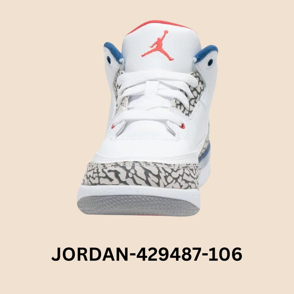 Air Jordan 3 Retro "True Blue" Pre School Style# 429487-106
