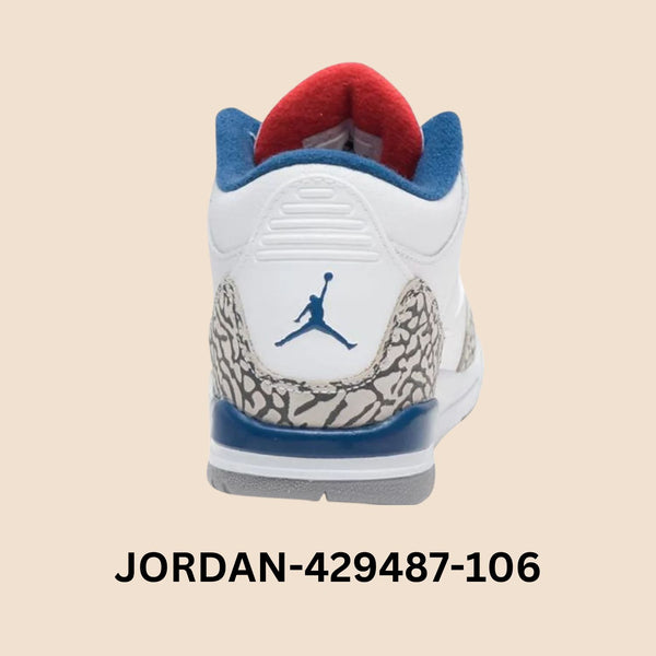 Air Jordan 3 Retro "True Blue" Pre School Style# 429487-106