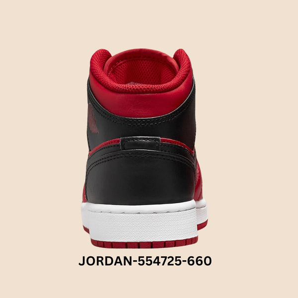 Air Jordan 1 Mid "Reverse Bred" Grade School Style# 554725-660
