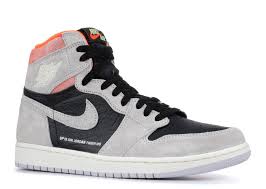 Air Jordan 1 Retro High Og "grey Crimson" Men's Basketball Shoes #555088-018