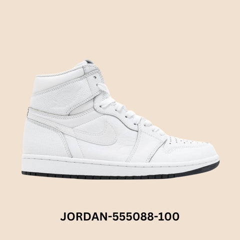 Air Jordan 1 Retro High OG "White Perforated" Men's Style# 555088-100