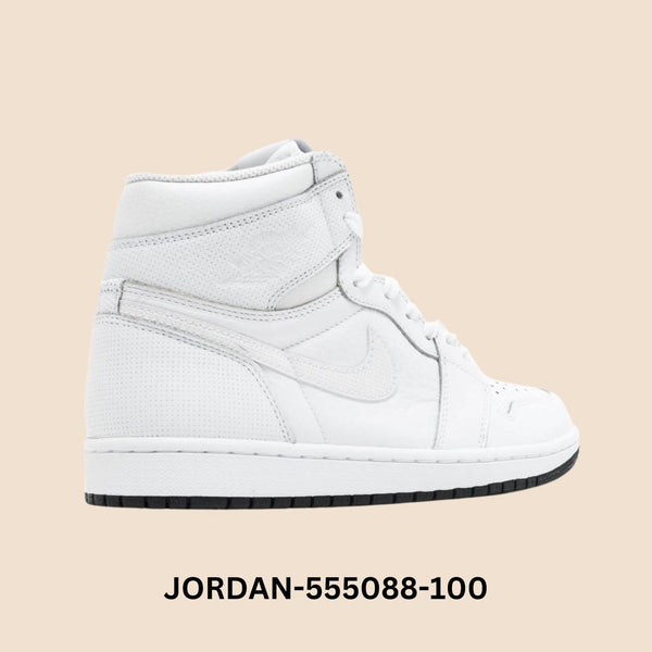 Air Jordan 1 Retro High OG "White Perforated" Men's Style# 555088-100