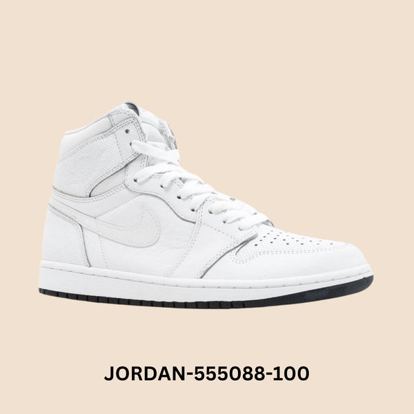 Air Jordan 1 Retro High OG "White Perforated" Men's Style# 555088-100