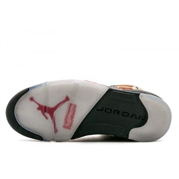Air Jordan 5 Retro Supreme Basketball Shoes Men's Style #824371-201
