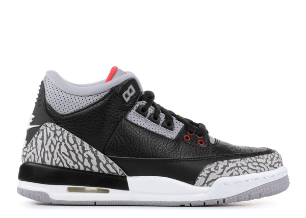 Jordan 3 Retro Black Cement 2018 Basketball Shoes Big Kids Style : 854261-001