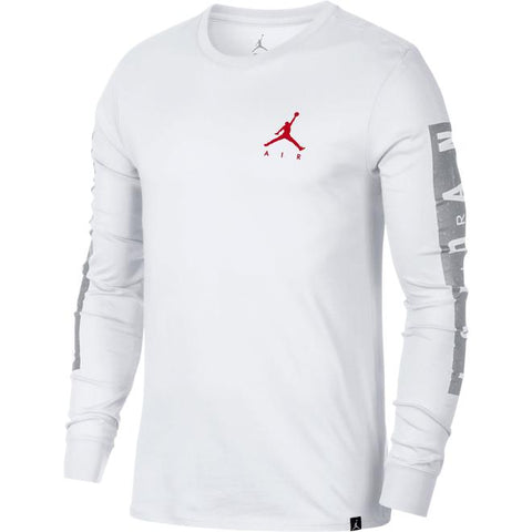 Jordan Air Jordan Sportswear Print Men's Longsleeve T-Shirt White #AA3268-100