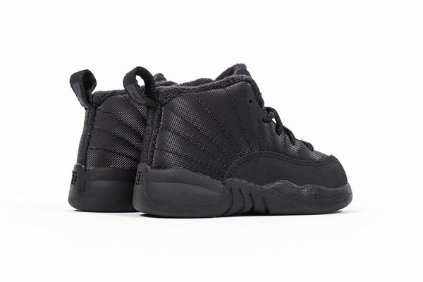 Jordan 12 Retro Toddler Style Black Shoe #BQ6853-001