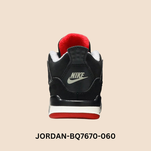 Air Jordan 4 Retro "Bred" Toddler Style# BQ7670-060