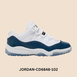 Air Jordan 11 Retro Low "Navy Snakeskin" Pre School Style# CD6848-102