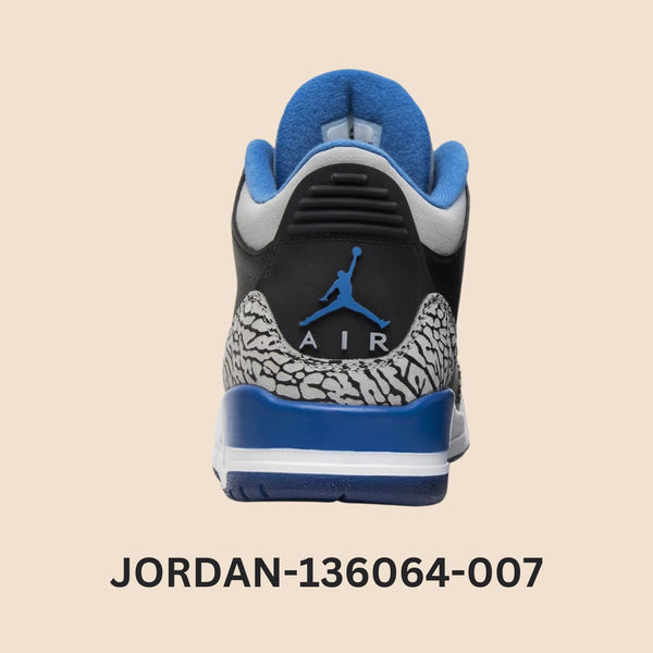 Air Jordan 3 Retro "Sport Blue" Men's Style# 136064-007