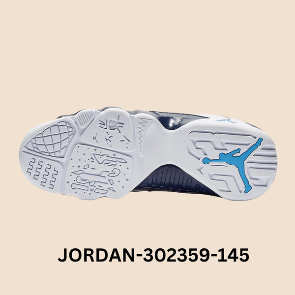 Air Jordan 9 Retro "UNC" Grade School Style# 302359-145