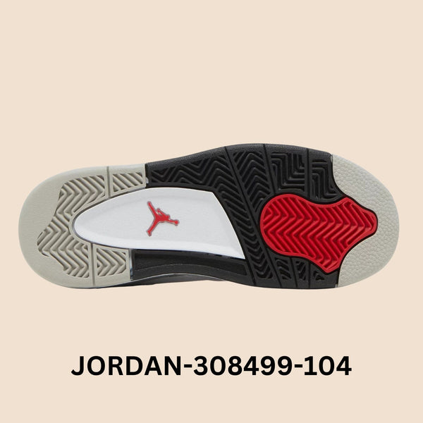 Air Jordan 4 retro "WHITE CEMENT" Little Kids Style# 308499-104