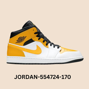 Air Jordan 1 Mid "University Gold" Men's Style# 554724-170