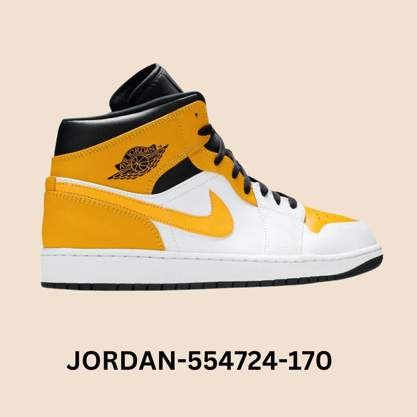 Air Jordan 1 Mid "University Gold" Men's Style# 554724-170