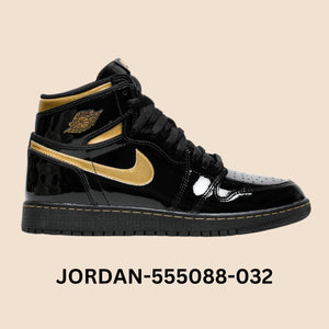 Air Jordan 1 Retro High OG "Black Metallic Gold" Men's Style# 555088-032