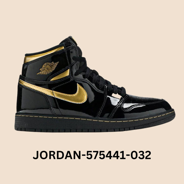 Air Jordan 1 Retro "Black Metallic Gold" Grade School Style# 575441-032