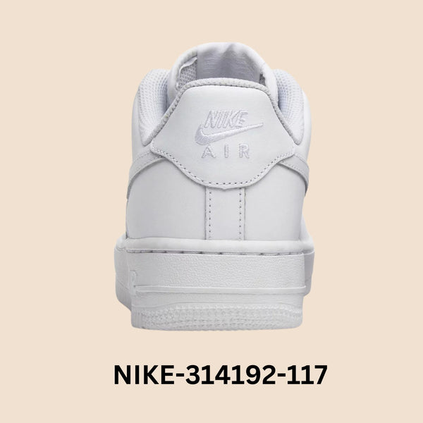 Nike Air Force 1 Low "White" Grade School Style# 314192-117