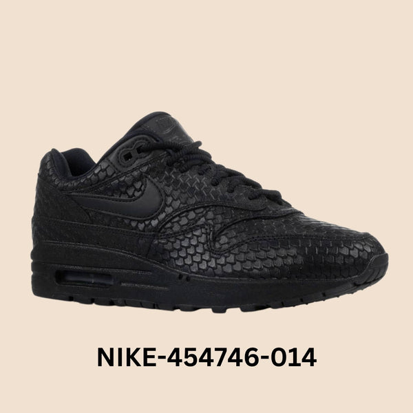 Nike Air Max 1 Premium "Black Snakeskin" Women's Style# 454746-014