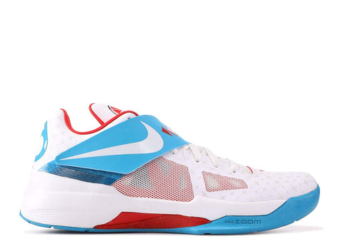 Nike KD 4 N7 White/Dark Turquoise-Challenge Red #519567-146