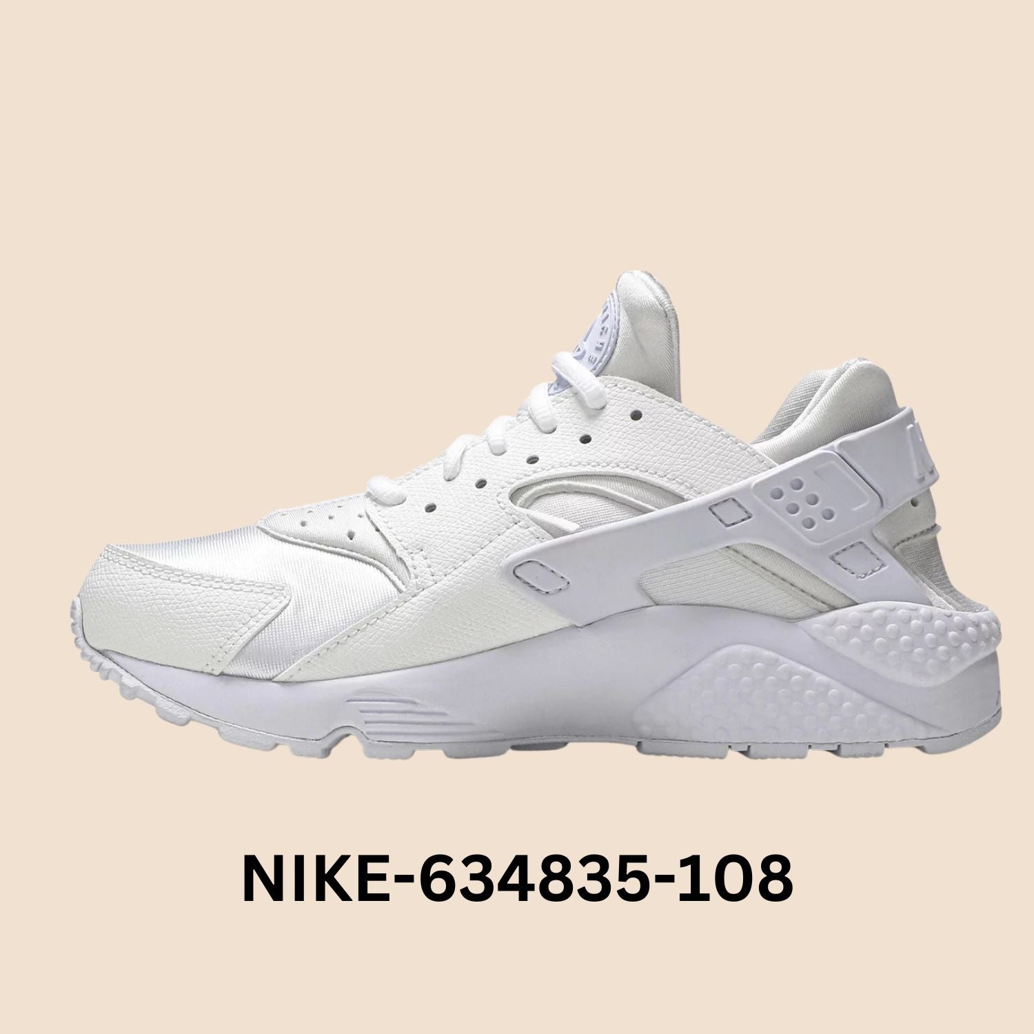 Nike Air Huarache Run "Triple White" Women's Style# 634835-108 – Sole