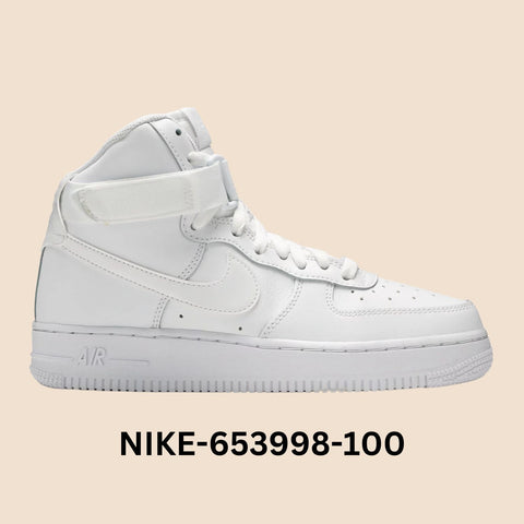 Nike Air Force 1 High "White" Grade School Style# 653998-100