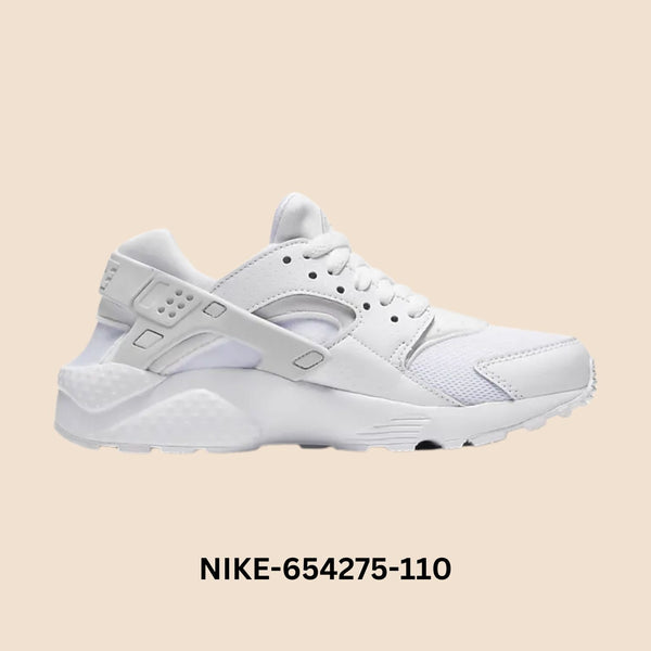 Nike Huarache Run "White Pure Platinum" Grade School Style# 654275-110